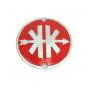 Emblem Beinschild Kreidler Eier-Tank Rot