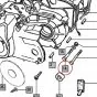 Blockschraube Motoraufhängung Tomos M8 X 65