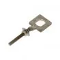 Kettenspanner Zundapp Ovales Loch Links Edelstahl