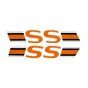 Aufklebersatz SS Orange/Schwarz Yamaha