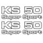 Aufklebersatz Zundapp KS50 Supersport 4-Teilig