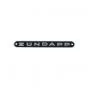 Emblem Zundapp Aluminium Schwarz