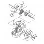 Hinterrad Yamaha FS1 2RU