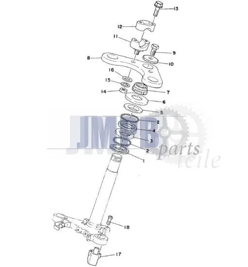 Lenkkopf Yamaha FS1 DX