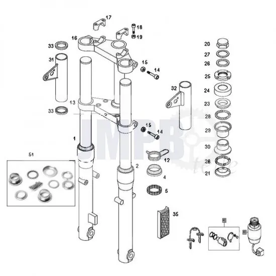 Gabel Tomos Flexer ab 2007