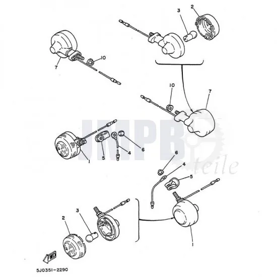 Blinker Yamaha DT50MX