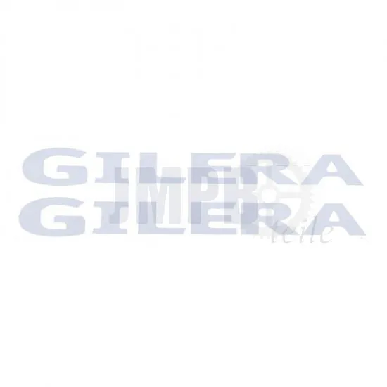 Gilera Wort Aufklebersatz Weiß 315X30MM
