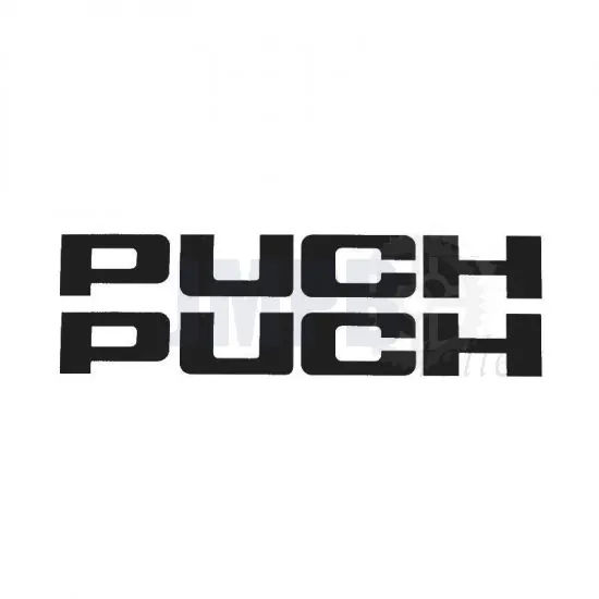 Aufklebersatz Puch Schwarz 150X20MM