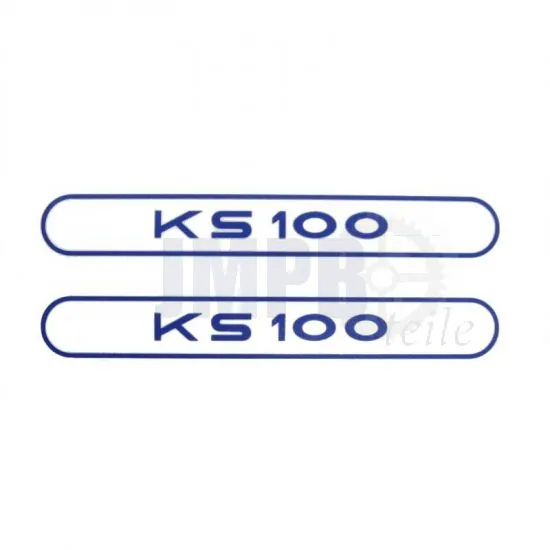 Aufklebersatz Tank Zundapp KS100 Blau