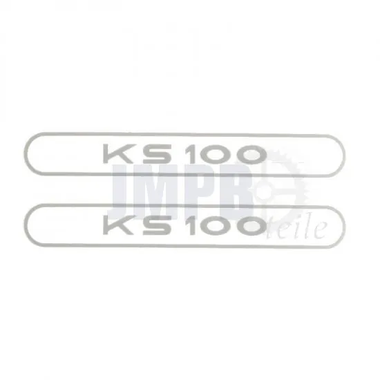 Aufklebersatz Tank Zundapp KS100 Grau