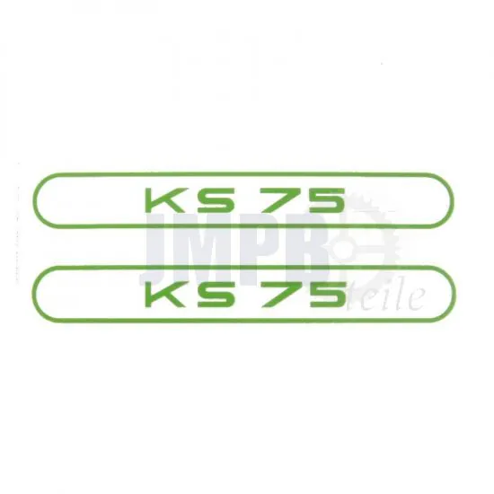 Aufklebersatz Tank Zundapp KS75 Grün