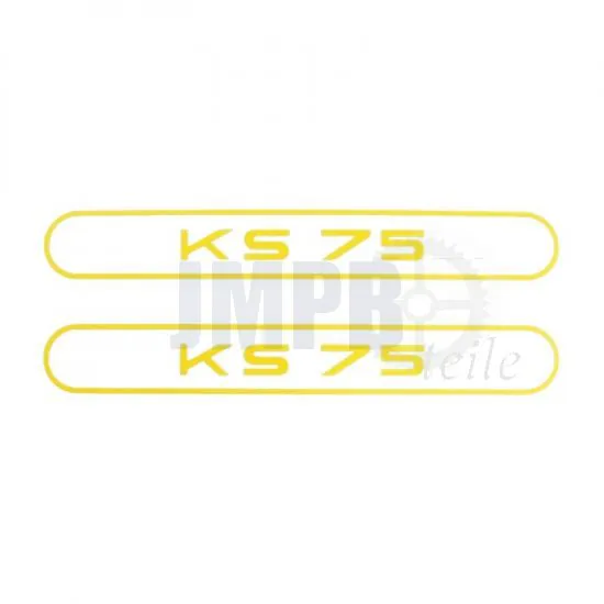 Aufklebersatz Tank Zundapp KS75 Gelb