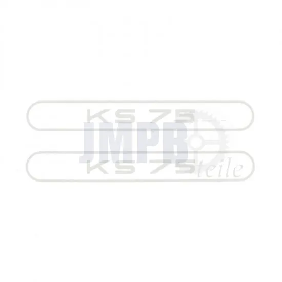 Aufklebersatz Tank Zundapp KS75 Weiß
