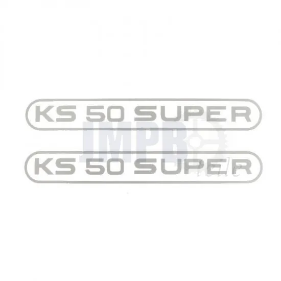 Aufklebersatz Tank Zundapp KS50 Super Grau