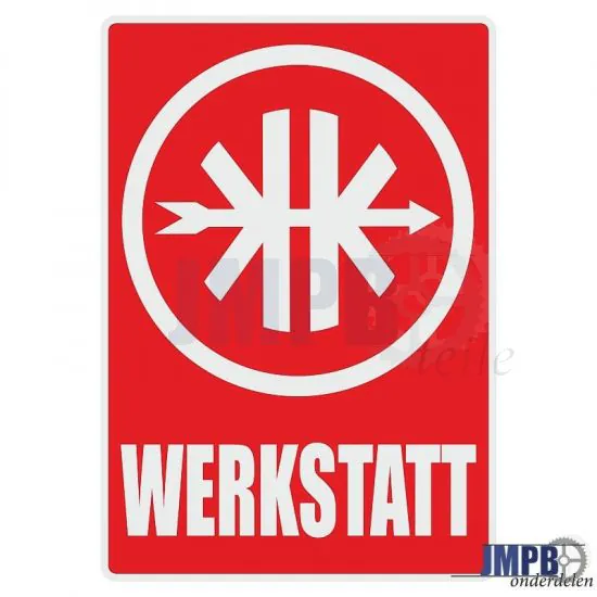 Werkstatt Aufkleber Kreidler Deutsch