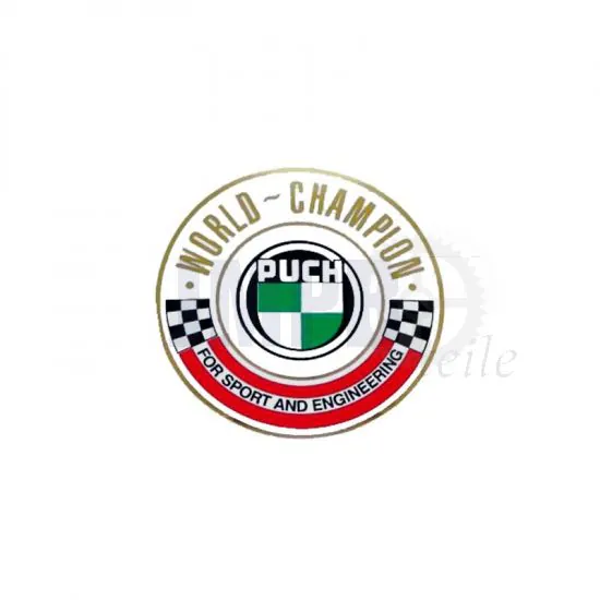 Aufkleber Puch World Champion 50MM
