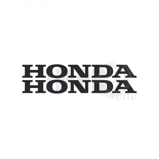 Aufklebersatz Honda Wort Schwarz 12CM