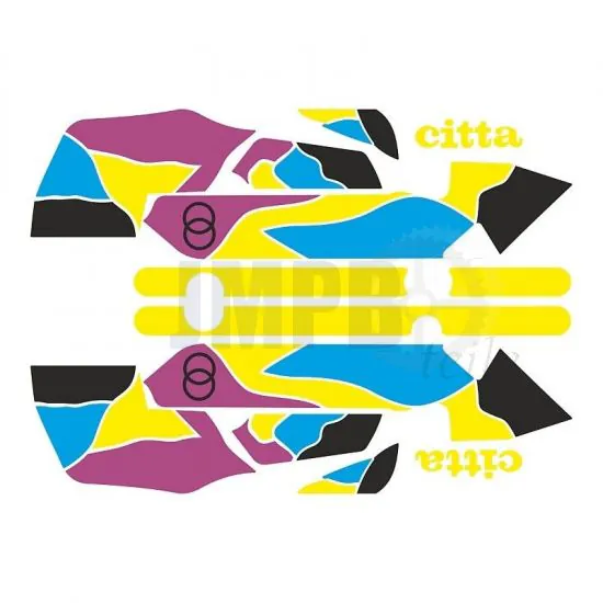 Aufklebersatz Gilera Citta Funny Gelbe