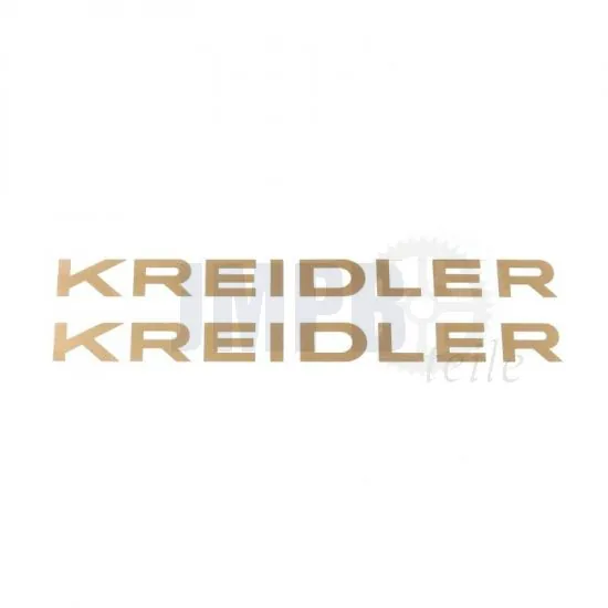 Aufklebersatz Kreidler Wort Gold 200X17MM