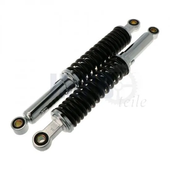 Stoßdämpfer Schwarz/Chrom 395MM Honda
