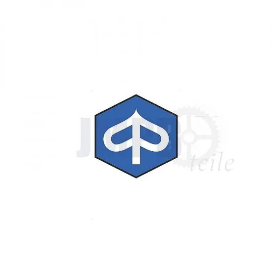 Aufkleber Piaggio Logo Sechskant 40MM