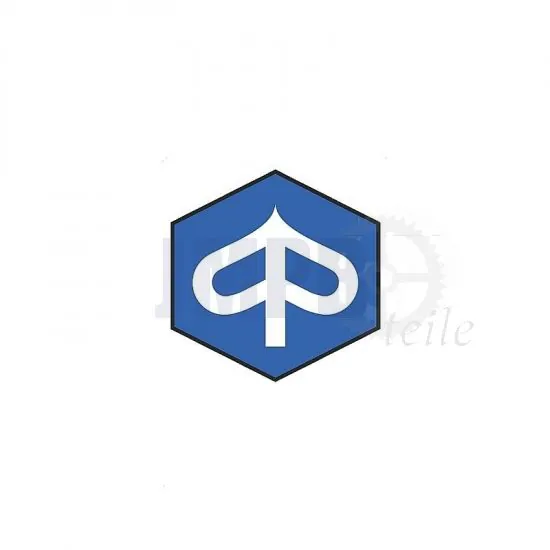 Aufkleber Piaggio Logo Sechskant 55MM