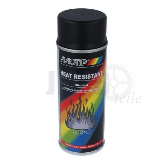 Motip Hitzebeständig Lack Schwarz - 400 ML