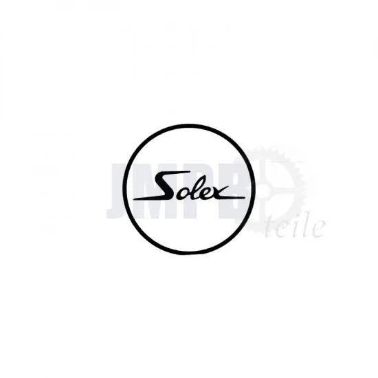 Aufkleber Solex Logo Rund Weiß/Schwarz 41MM