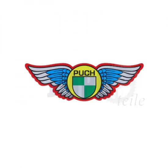 Aufkleber Puch Flügel Rot/Weiß/Blau