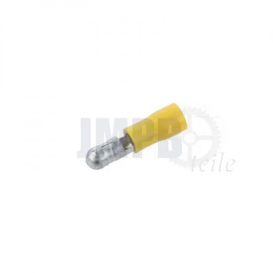 Rundstecker isoliert Gelb 5MM A-Qualität