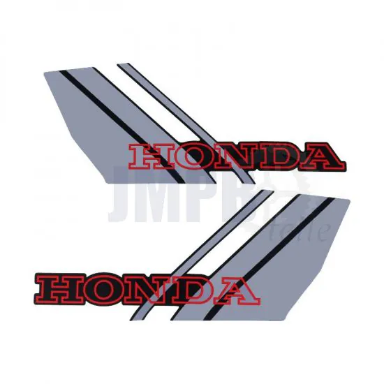 Aufklebersatz Tank Honda Camino Spezial Grau/Schwarz/Rot
