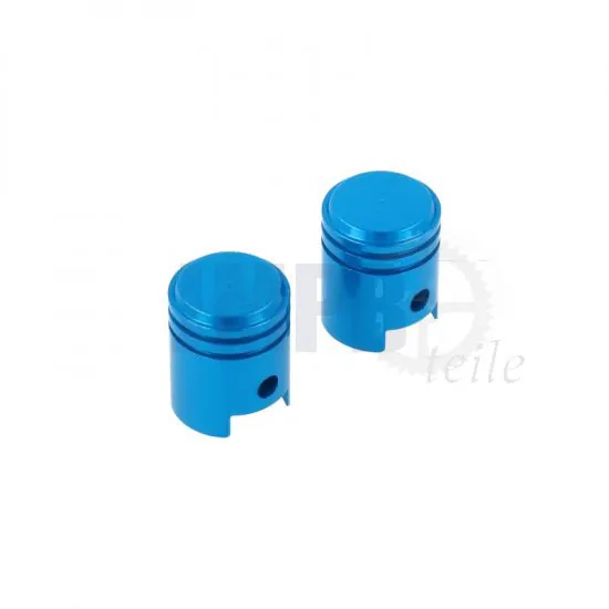 Ventilkappen Modell Kolben Blau