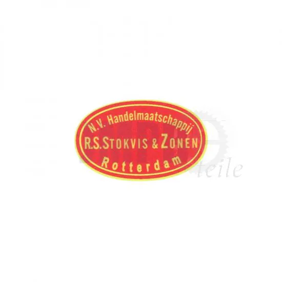 Aufkleber Sattelstange "Stokvis en Zonen " 35X22MM