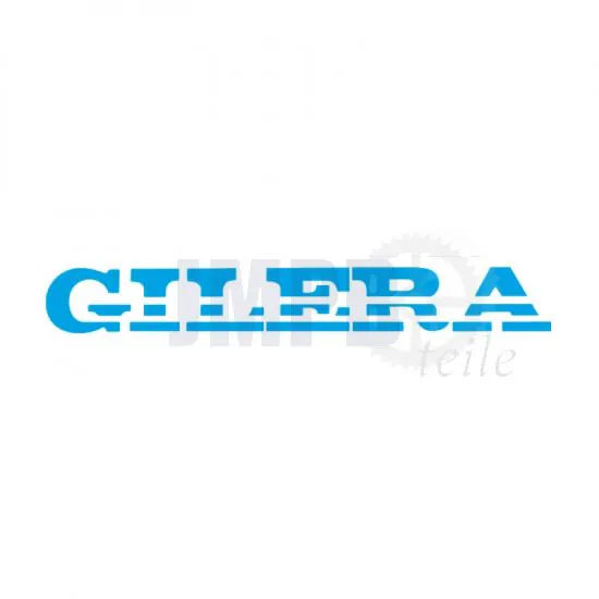 Aufkleber Gilera Turbo Schneiden Text Hellblau 230X30MM