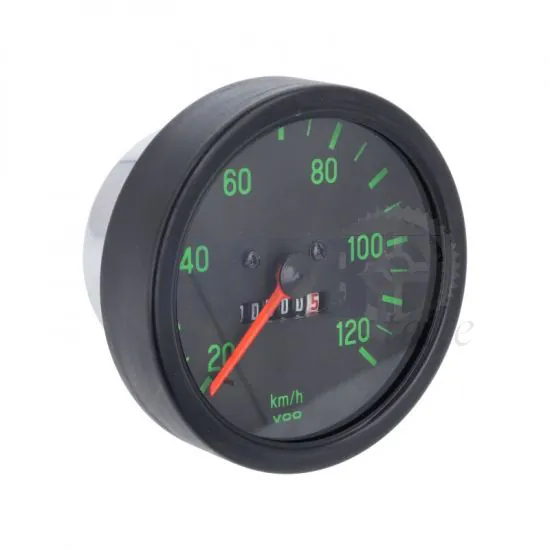 Tachometer 85MM VDO Replica Schwarz/Grün
