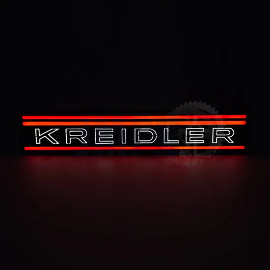 Lampe Kreidler Streifen LED Rot
