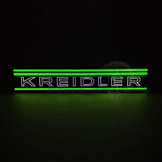Lampe Kreidler Streifen LED Grün