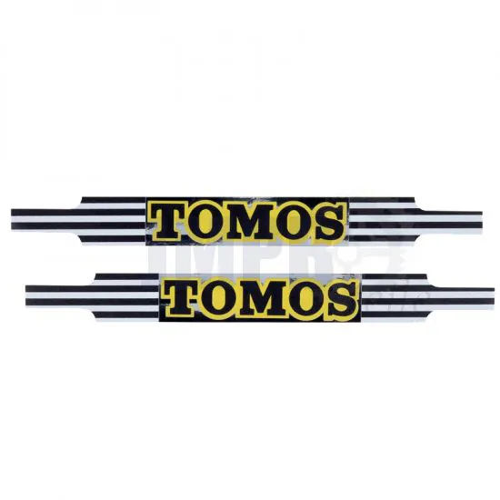 Aufklebersatz Tomos Chrom Gelb
