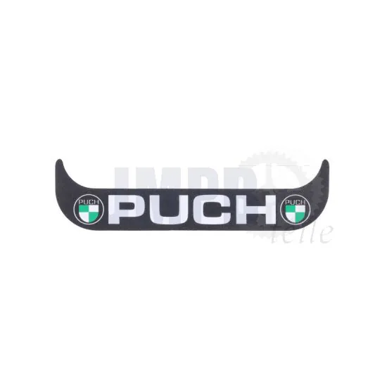 Aufkleber Kennzeichenhalter Schmal Puch Logo Schwarz