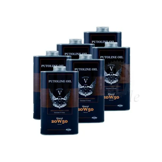 Putoline Genuine V-Twin Mineral 20W-50 - 6 x 1L
