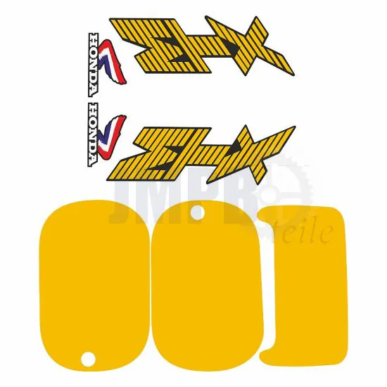 Aufklebersatz Gelb Honda MTX80R2 /125/200