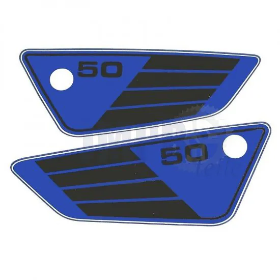 Aufklebersatz Blau - Seitenteil Yamaha FS1 DX