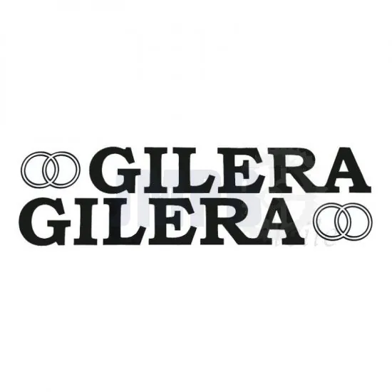 Aufklebersatz Gilera + Logo Schwarz