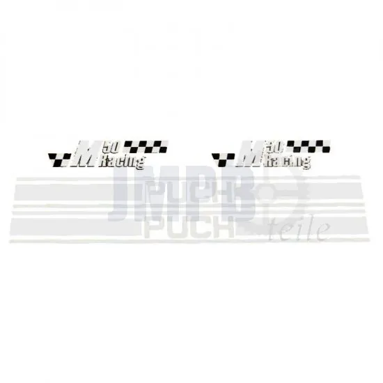 Aufkleber Puch M50 Racing Weiß