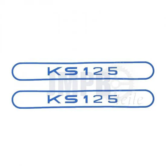 Tankaufkleber Zundapp KS125 Blau