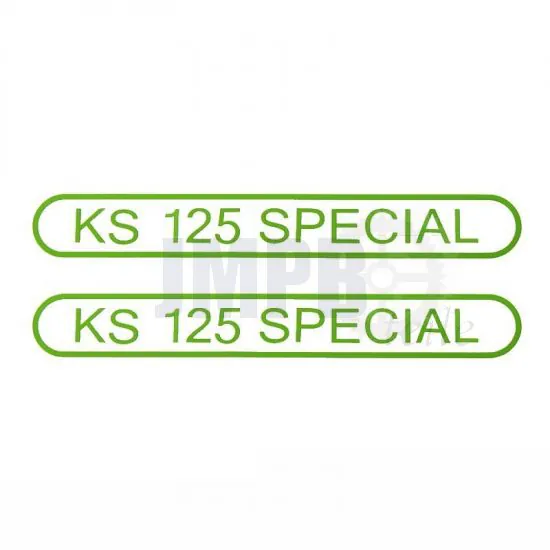Tankaufkleber Zundapp KS125 Spezial Grün