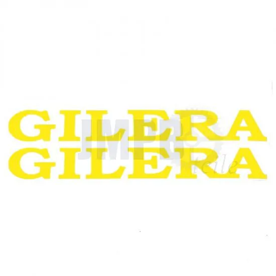 Gilera Wort Aufkleber Gelb