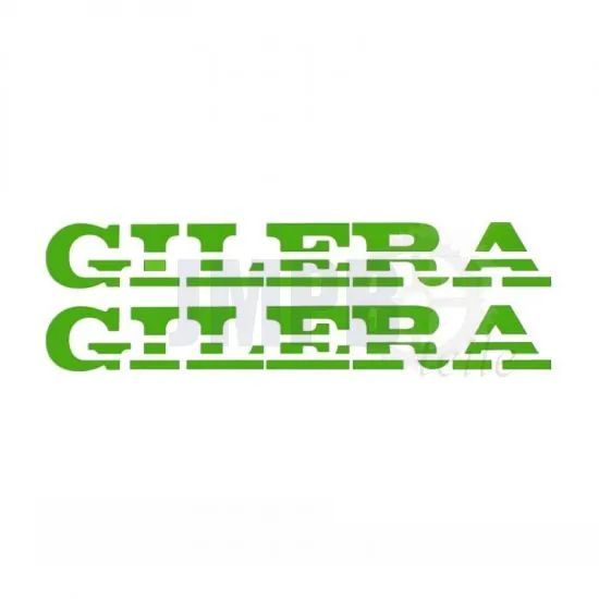 Aufklebersatz Gilera Turbo Schneiden Text Grün