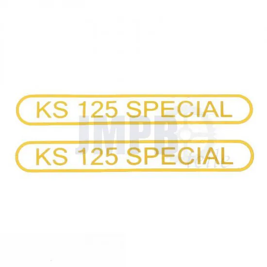 Aufklebersatz Tank Zundapp KS125 Special Gelb