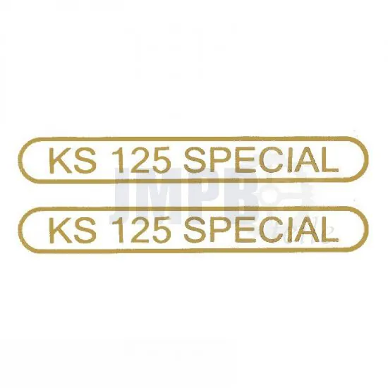 Aufklebersatz Tank Zundapp KS125 Special Gold